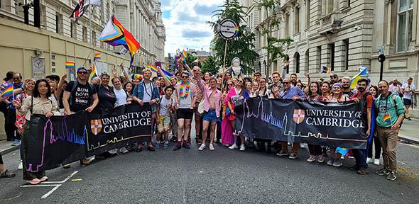 University of Cambridge LGBTQ+ Network at Pride in London 2022 University of Cambridge LGBTQ+ Network at Pride in London 2022